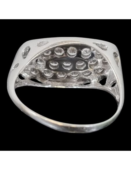 Pierścionek Cyrkonie  Białe Złoto p585 4,83g r20