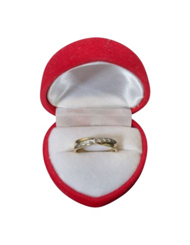 Pierścionek 8 Cyrkonii 2,47g pr.585 r.15