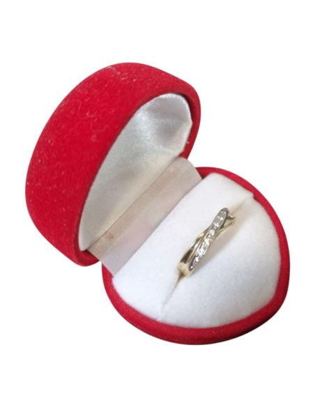 Pierścionek 8 Cyrkonii 2,47g pr.585 r.15