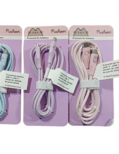 Pusheen Przewód USB-A USB-C 1,5m Różne Kolory
