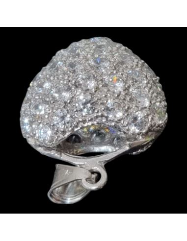 Zawieszka Serce Białe Złoto p585 5,16g