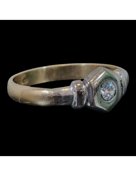 Złoty Pierścionek z Oczkiem 2.22g pr.585 r.13