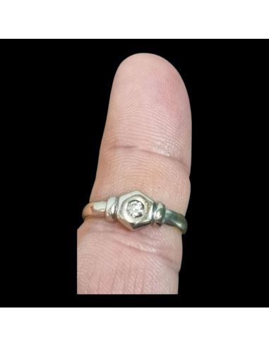 Złoty Pierścionek z Oczkiem 2.22g pr.585 r.13