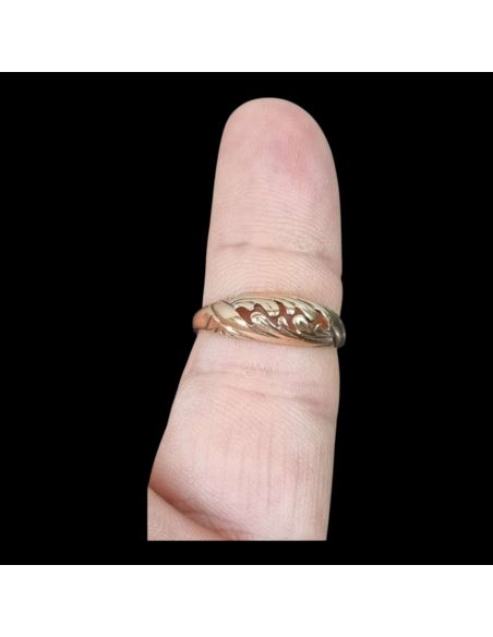 Złoty Pierścionek Falowany 2,09g pr.585 r.14