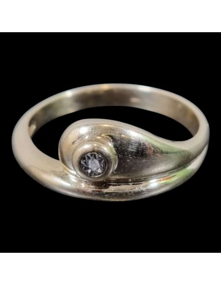 Złoty Pierścionek z Oczkiem 2,91g pr.585 r.15