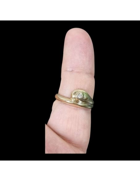 Złoty Pierścionek z Oczkiem 2,91g pr.585 r.15