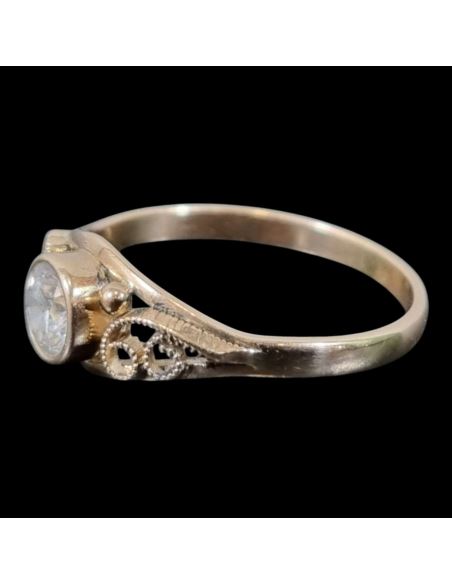 Pierścionek Oczko z Zawijasami 2,02g 585 r.15