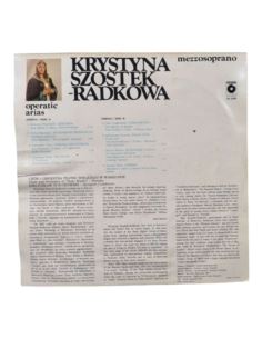 Krystyna Szostek Radkowa operatic arias Winyl 2