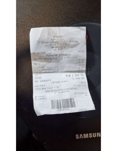 Głośnik SAMSUNG MX-T70, 1500W + Gwarancja ( zakup19.11.2025)