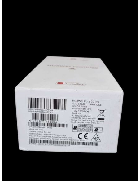 Huawei Pura 70 Pro 5G 12/512GB biały IMEI: 868402074376368