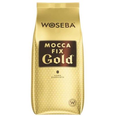 Zestaw kawowy 1087 WOSEBA MOCCA FIX GOLD KAWA PALONA ZIARNISTA 1000 G