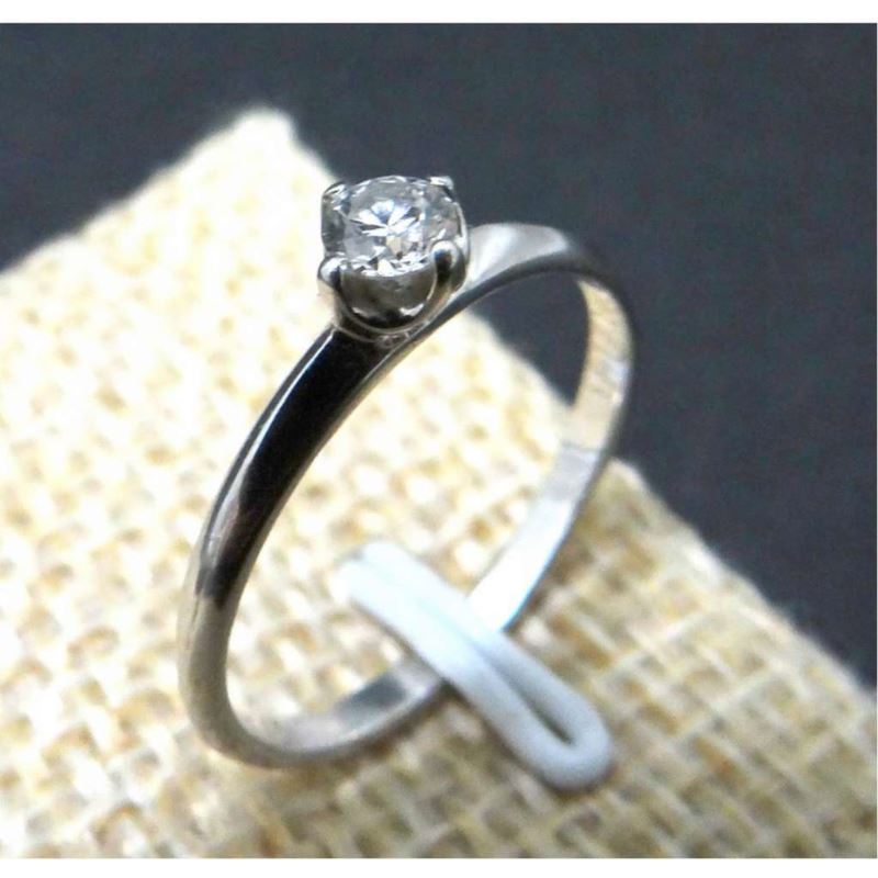 Pierścionek z brylantem + certyfikat p585 , waga (g): 1,36