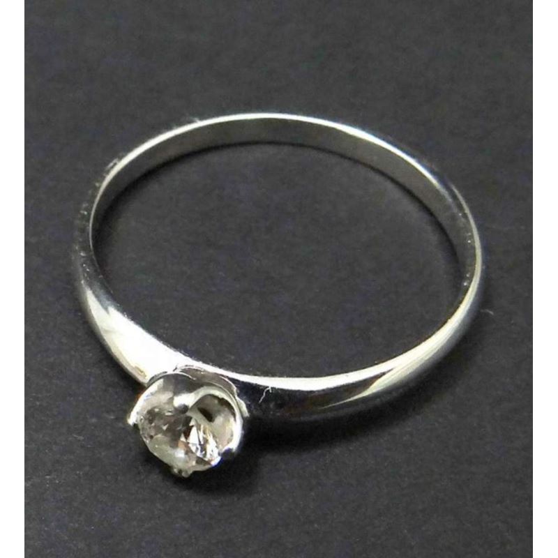 Pierścionek z brylantem + certyfikat p585 , waga (g): 1,36